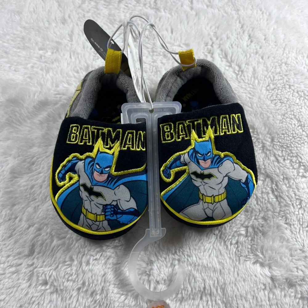 Kids Batman Slippers Toddler‎ Boys Size Size  5/6 Novelty Cartoon NWT